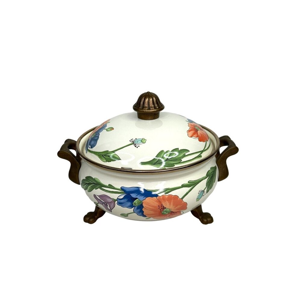 Villeroy‎ & Boch Cookware Fondue Warmer With Lid Handles Rare